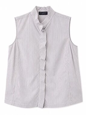 Piazza Sempione Made in Italy Womens Striped Sleeveless Blouse, lavender